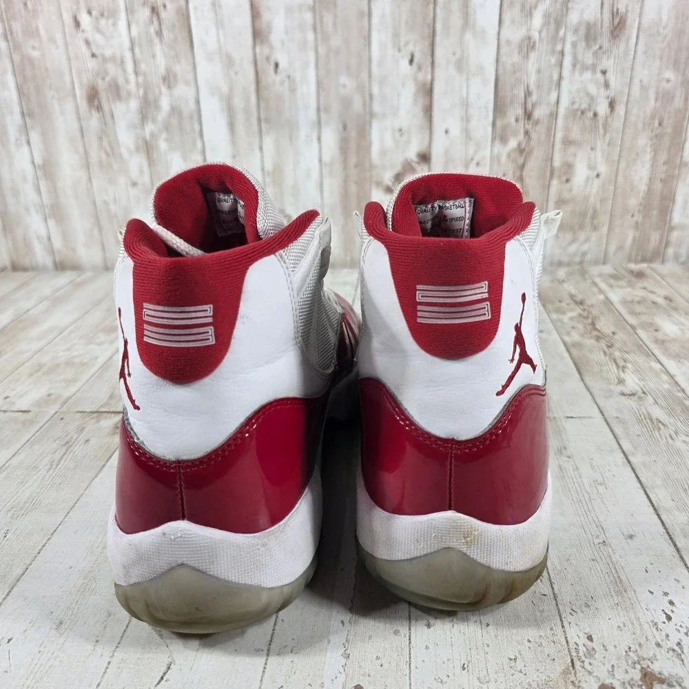 Air Jordan 11 Retro Cherry 2022 White Varsity Red CT8012-116 Mens Size 9
